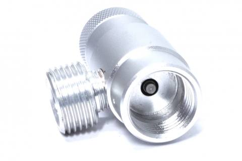 Vista de roscas hembra de Adaptador Avanzado para Paintball CGA 320 Cilindros de CO2