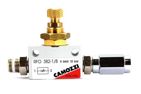 Foto de Camozzi Precision Flow Controller con extensión Stufand