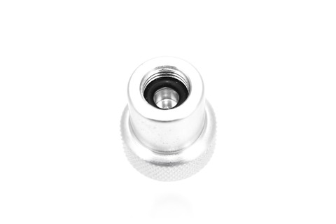 Foto del sello grande del o-anillo en contador de la burbuja